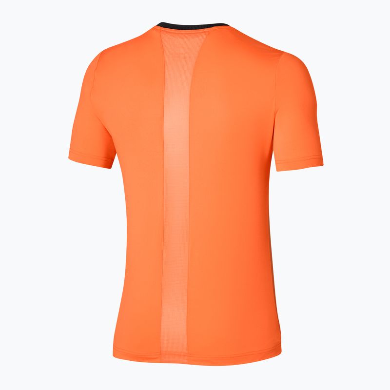 Koszulka tenisowa męska Mizuno Release Shadow Tee vibrant orange 2