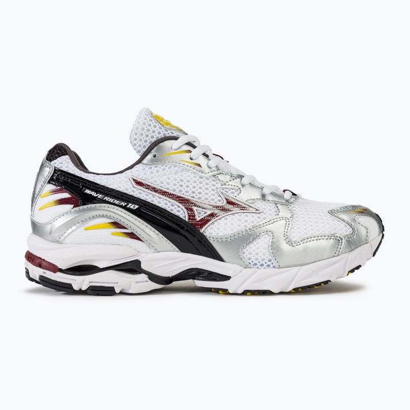 Buty Mizuno Wave Rider 10 white/cabernet/silver 2