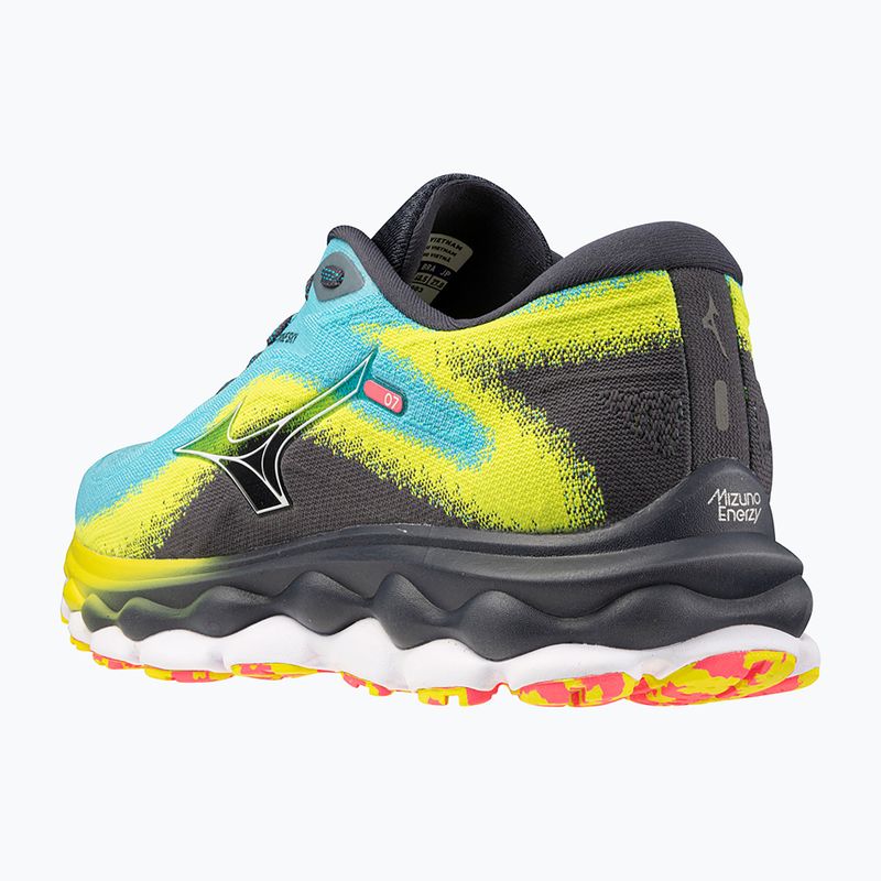 Buty do biegania męskie Mizuno Wave Sky 7 jet blue/white/bolt2neon 13