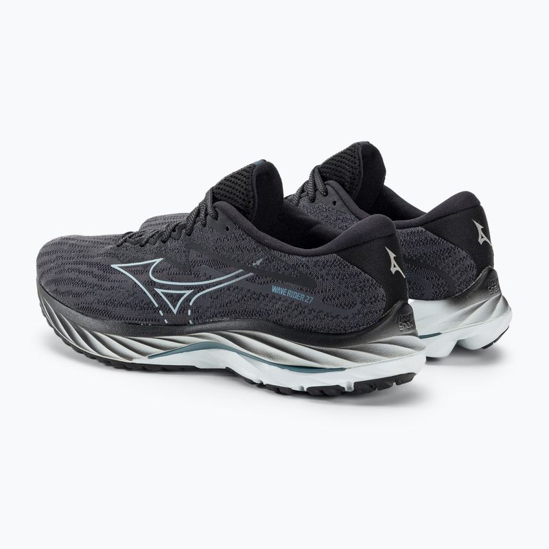 Buty do biegania męskie Mizuno Wave Rider 27 ebony/illusion blue/black 5