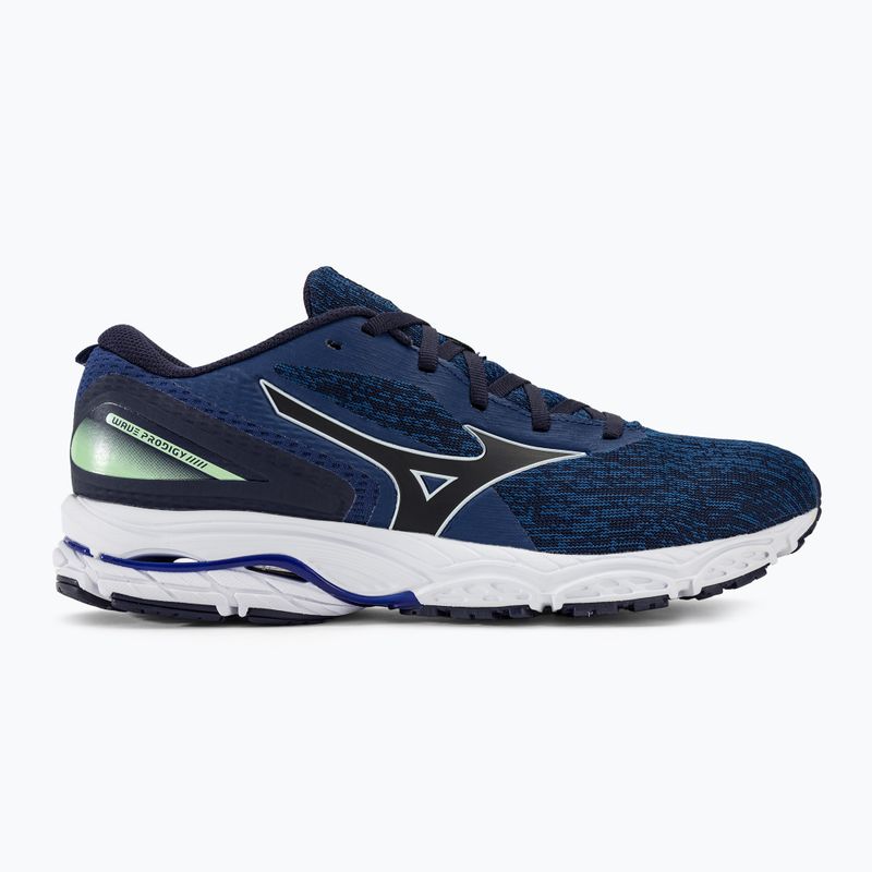 Buty do biegania męskie Mizuno Wave Prodigy 5 bdepths/white/tech green 2