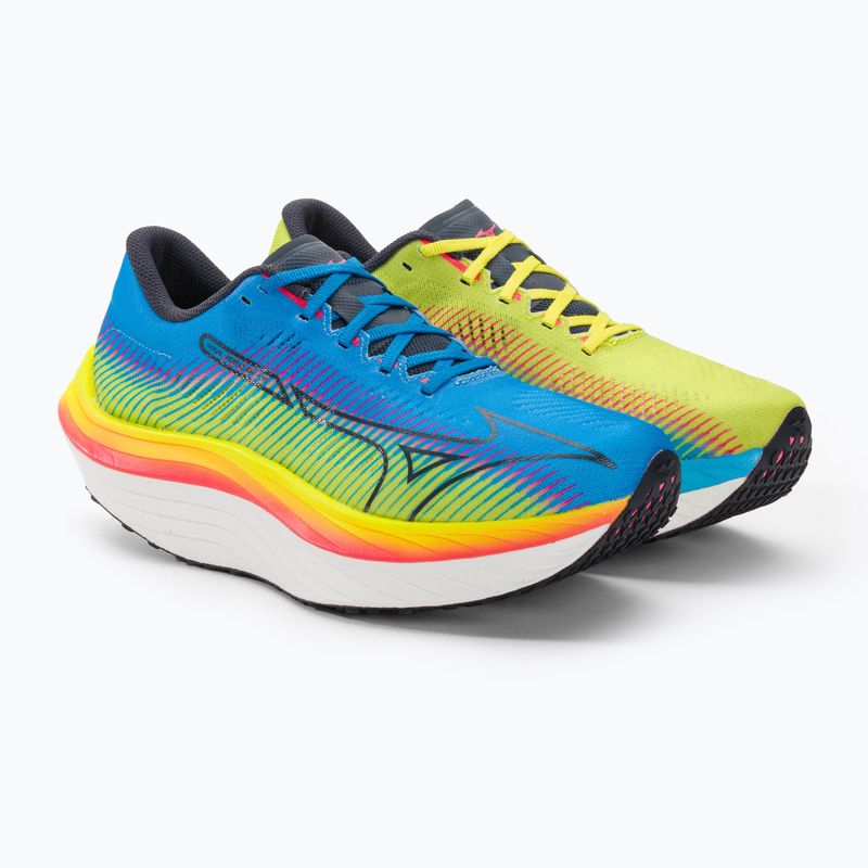 Buty do biegania męskie Mizuno Wave Rebellion Pro bolt2neon/ombre blue/jet blue 4