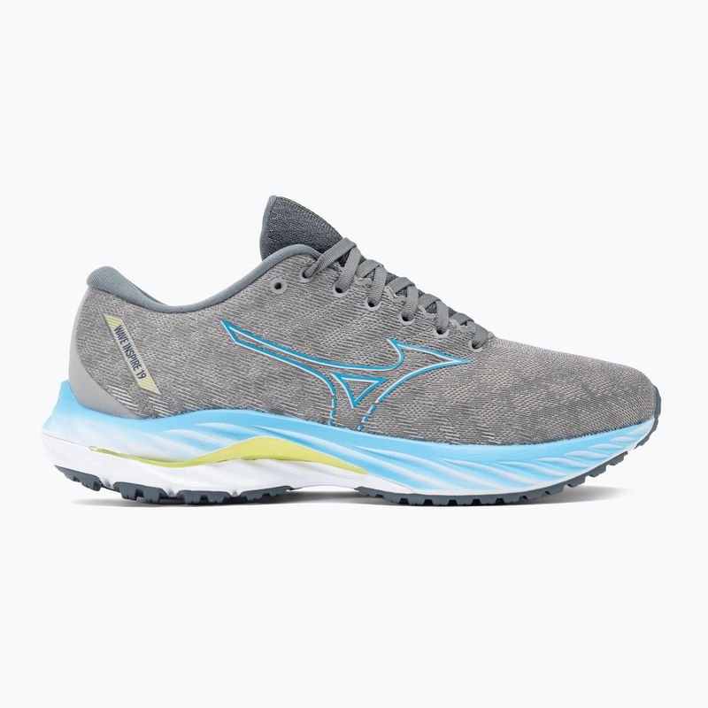 Buty do biegania męskie Mizuno Wave Inspire 19 ggray/jet blue/bolt2neon 2