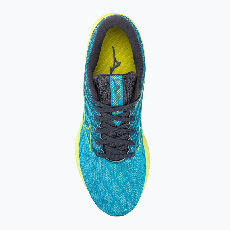 Buty do biegania męskie Mizuno Wave Inspire 19 jet blue/ bolt2neon/ luminous 6