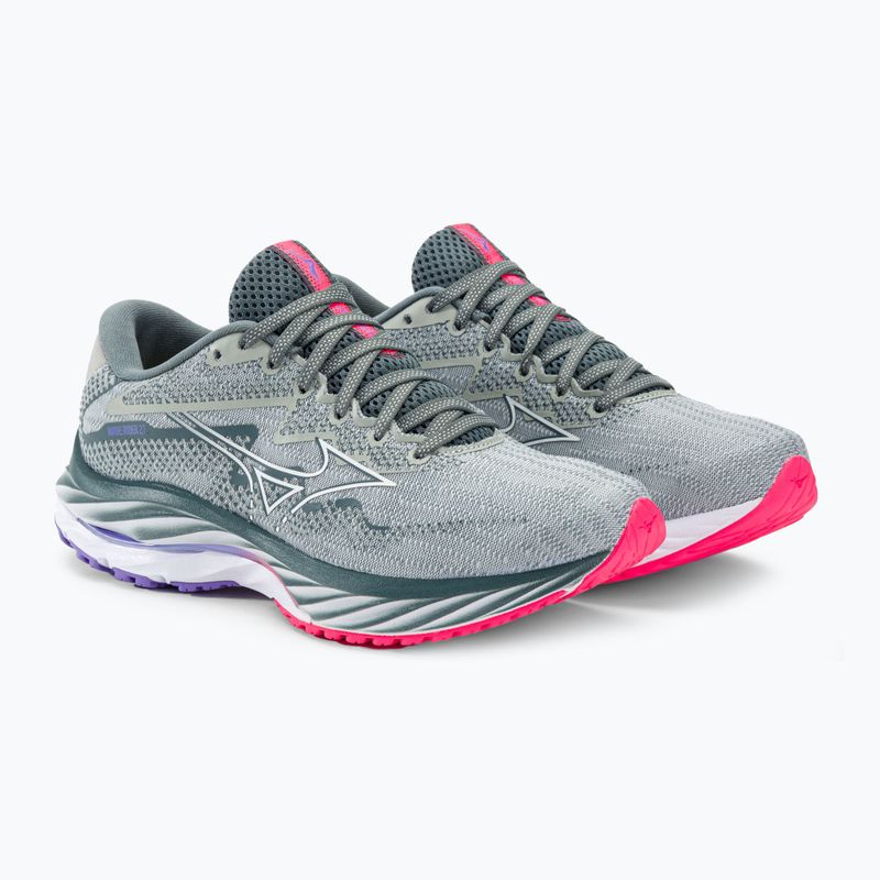 Buty do biegania damskie Mizuno Wave Rider 27 pearl blue/white/highvpink 6