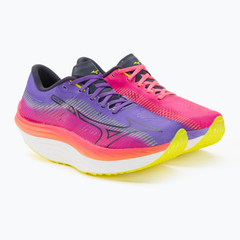 Buty do biegania damskie Mizuno Wave Rebellion Pro highvpink/ombre blue/purple punch 4