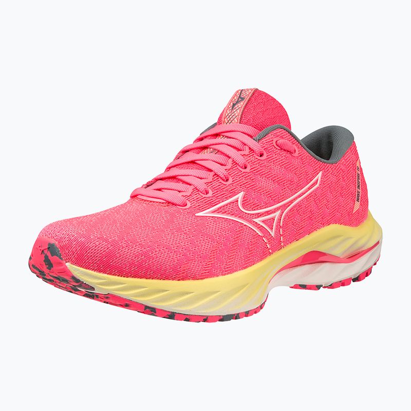 Buty do biegania damskie Mizuno Wave Inspire 19 hi vis pink/ snow white/ luminous 8