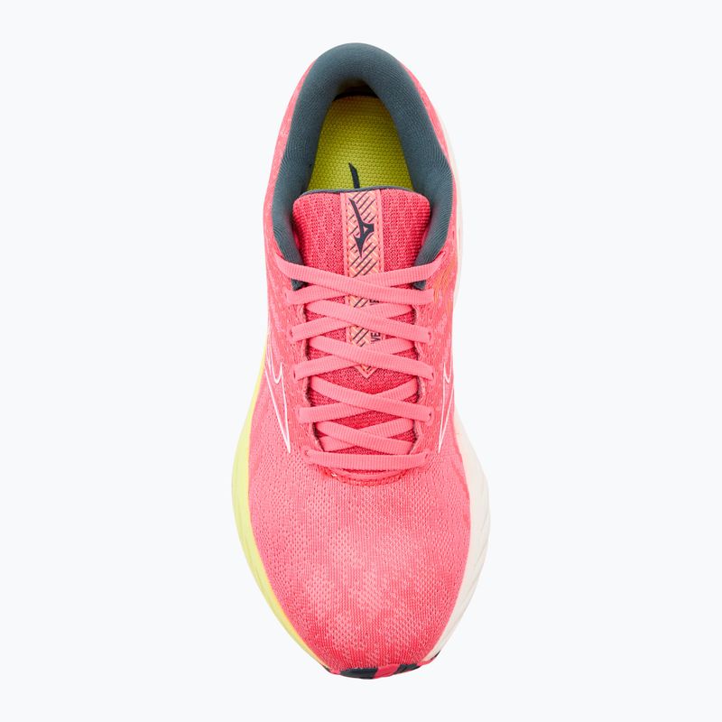 Buty do biegania damskie Mizuno Wave Inspire 19 hi vis pink/ snow white/ luminous 5