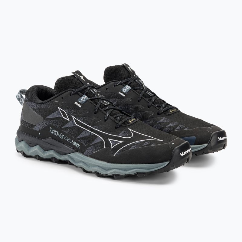 Buty do biegania męskie Mizuno Wave Daichi 7 GTX black/ombre blue/stormy weather 5