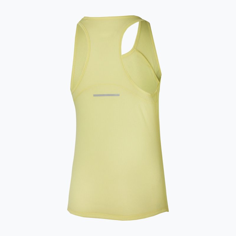 Tank top do biegania damski Mizuno DryAeroFlow Tank pale lime yellow 2