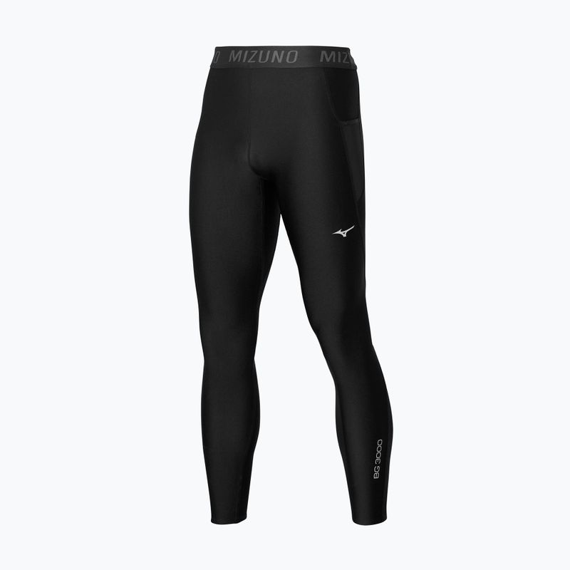 Legginsy do biegania męskie Mizuno BG3000 Long black 3