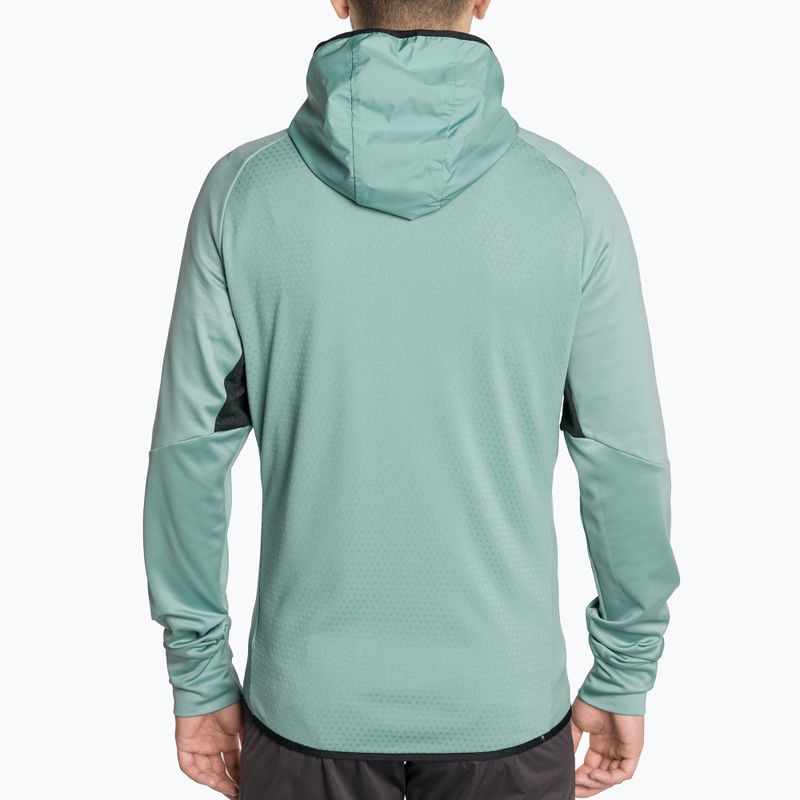 Kurtka do biegania męska Mizuno Warmalite Hybrid Front Zip mineral blue/black 2