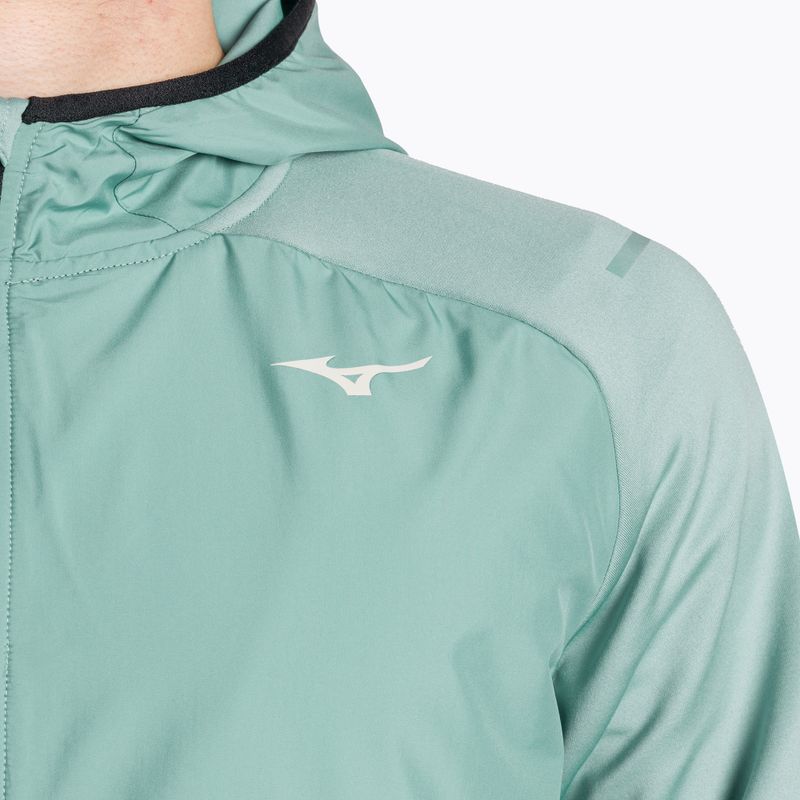 Kurtka do biegania męska Mizuno Warmalite Hybrid Front Zip mineral blue/black 3