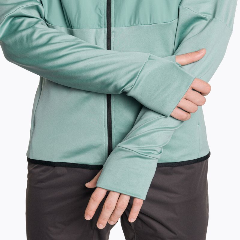 Kurtka do biegania męska Mizuno Warmalite Hybrid Front Zip mineral blue/black 5