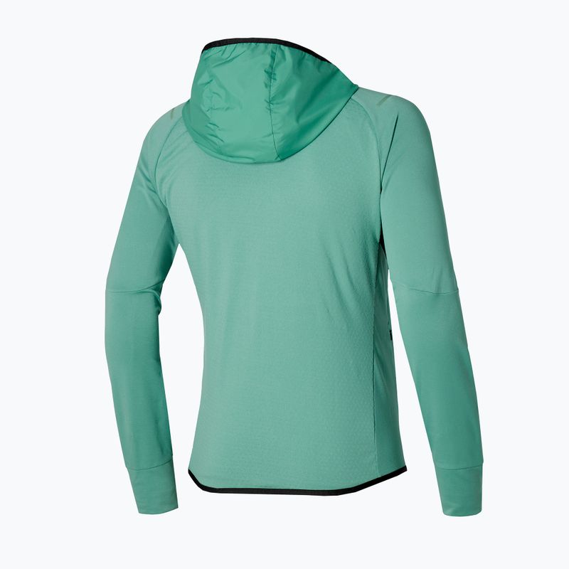 Kurtka do biegania męska Mizuno Warmalite Hybrid Front Zip mineral blue/black 7