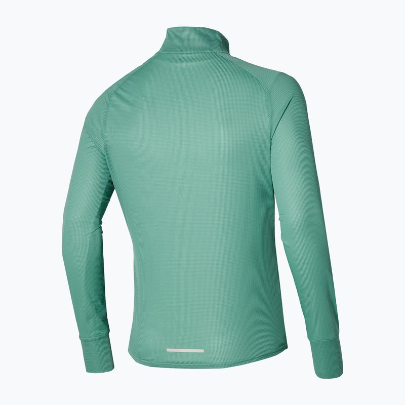 Longsleeve do biegania męski Mizuno Hybrid mineral blue 2