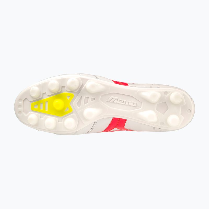 Buty piłkarskie męskie Mizuno Morelia II Elite MD white/flery coral2/bolt2 12