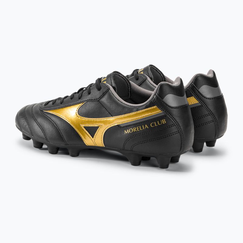 Buty piłkarskie męskie Mizuno Morelia II Club MD black/gold/dark shadow 4