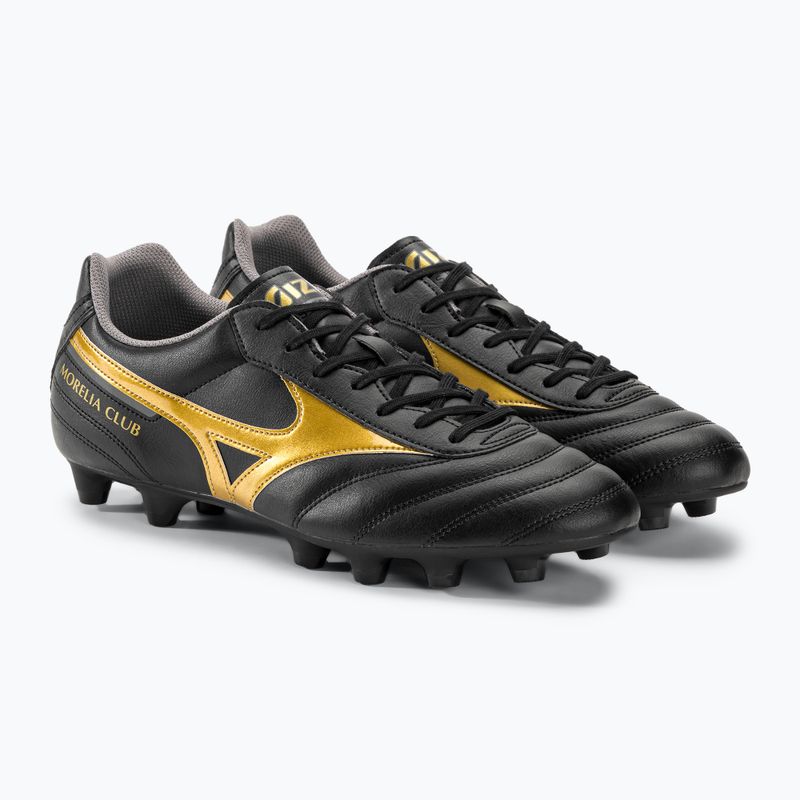 Buty piłkarskie męskie Mizuno Morelia II Club MD black/gold/dark shadow 5