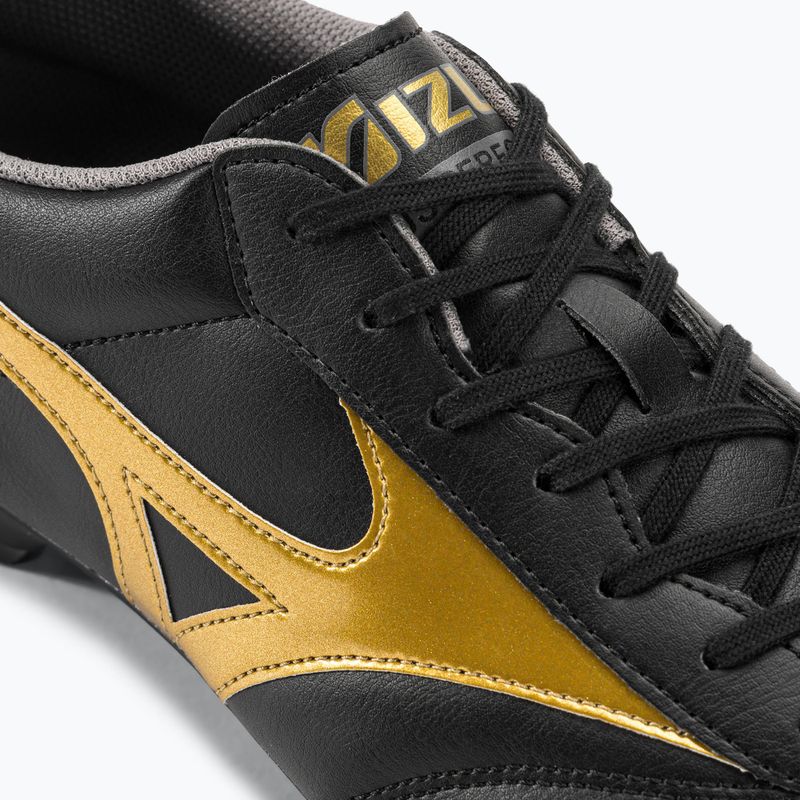 Buty piłkarskie męskie Mizuno Morelia II Club MD black/gold/dark shadow 10