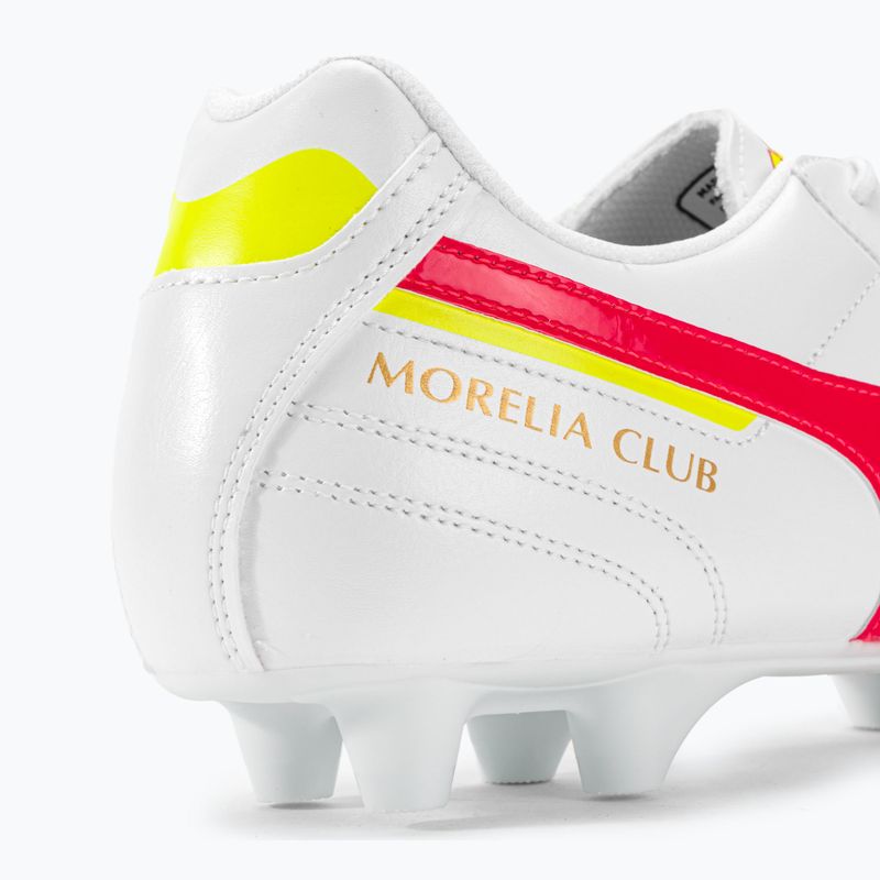 Buty piłkarskie męskie Mizuno Morelia II Club MD white/flery coral2/bolt2 10