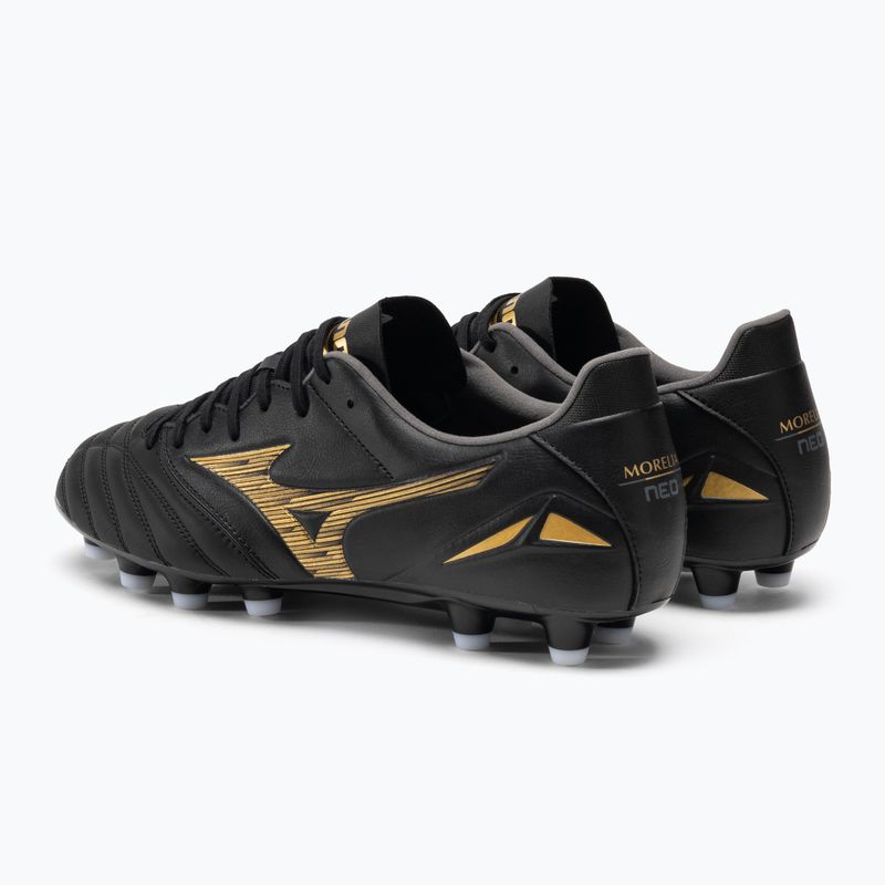 Buty piłkarskie Mizuno Morelia Neo IV Pro MD black/gold/black 3