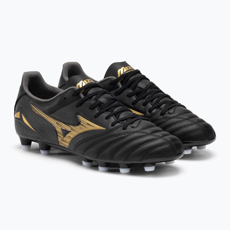 Buty piłkarskie Mizuno Morelia Neo IV Pro MD black/gold/black 4