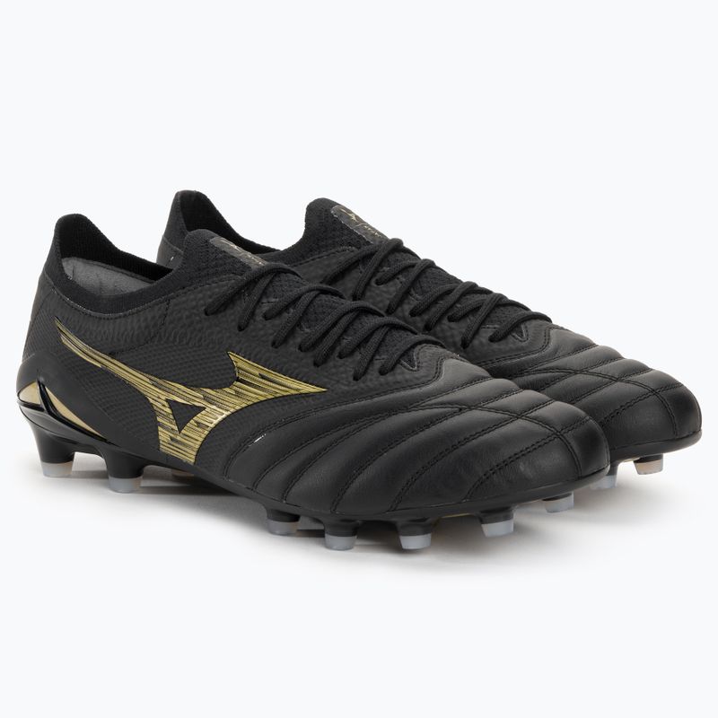 Buty piłkarskie męskie Mizuno Morelia Neo IV Beta JP MD black/gold/black 5