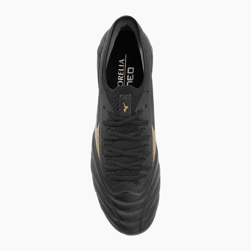 Buty piłkarskie męskie Mizuno Morelia Neo IV Beta Elite MD black/gold/black 7