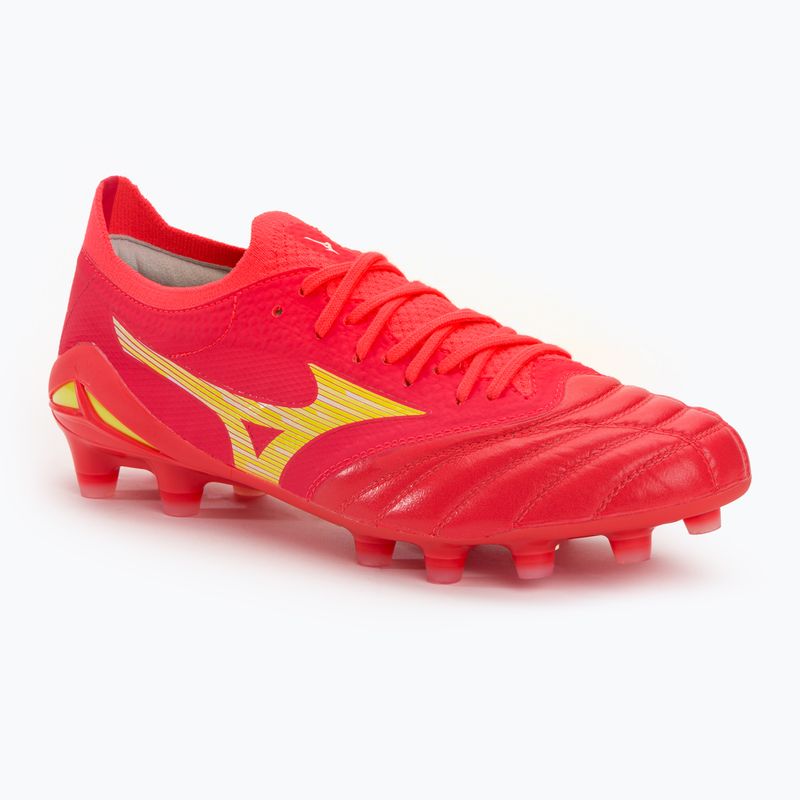 Buty piłkarskie męskie Mizuno Morelia Neo IV Beta Elite MD flery coral2/bolt2/flery coral2