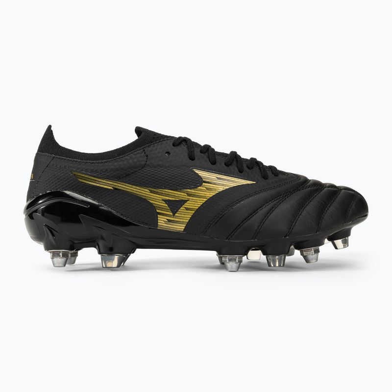 Buty piłkarskie męskie Mizuno Morelia Neo IV Beta SG black/gold/black 2