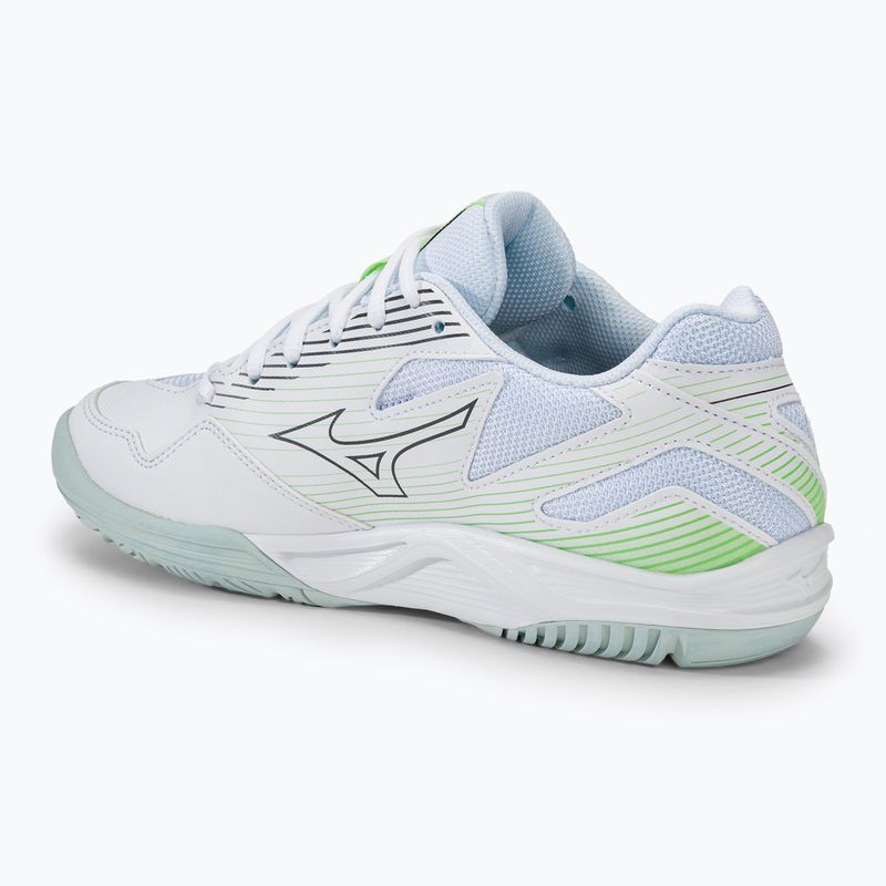 Buty do siatkówki damskie Mizuno Cyclone Speed 4 white/gridge/patinagreen 3