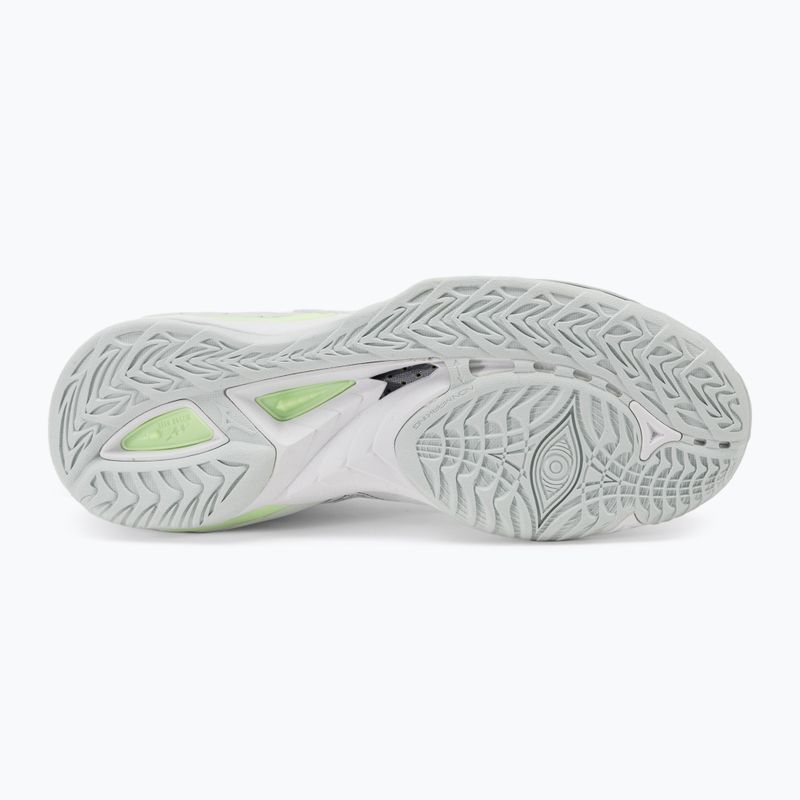 Buty do piłki ręcznej damskie Mizuno Wave Mirage 5 white/glacial ridge/patinagreen 4