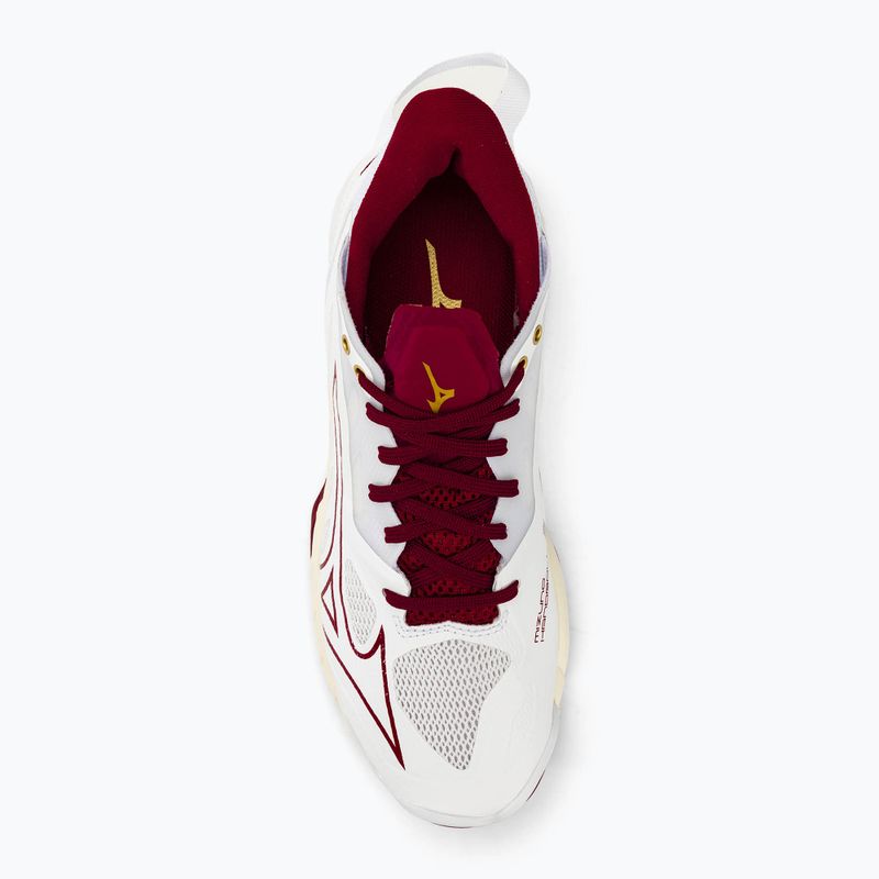 Buty do piłki ręcznej damskie Mizuno Wave Mirage 5 white/cabernet/mp gold 5