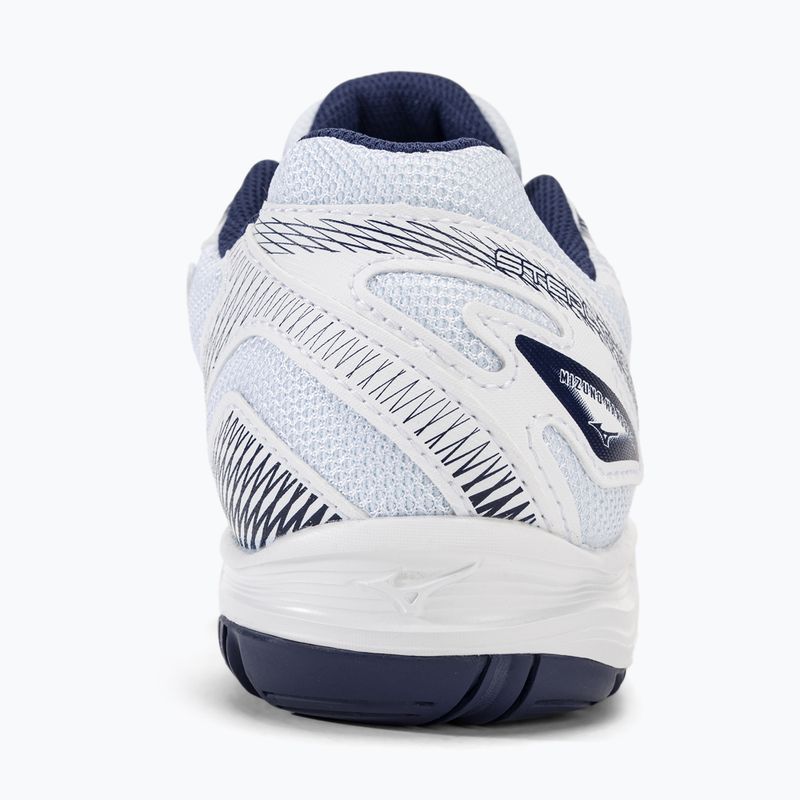 Buty do piłki ręcznej dziecięce Mizuno Stealth Star 2 Jr white/blueribbon/mpgold 6