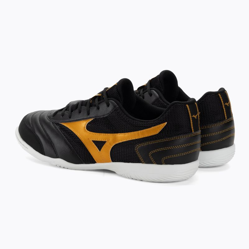 Buty piłkarskie męskie Mizuno Morelia Sala Club IN black/mp gold 3