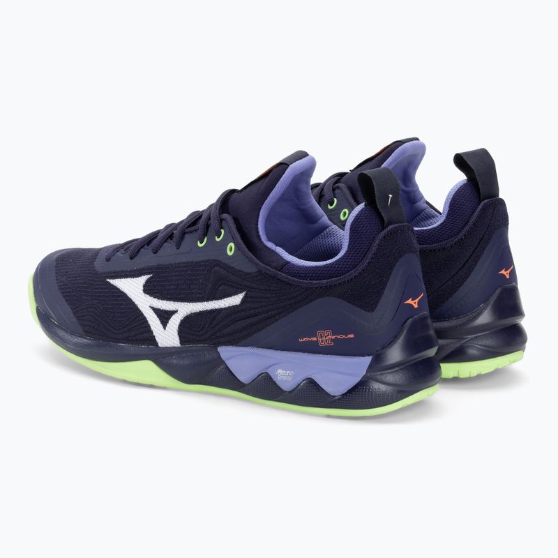 Buty do siatkówki Mizuno Wave Luminous 2 evening blue/tech green/lolite 4