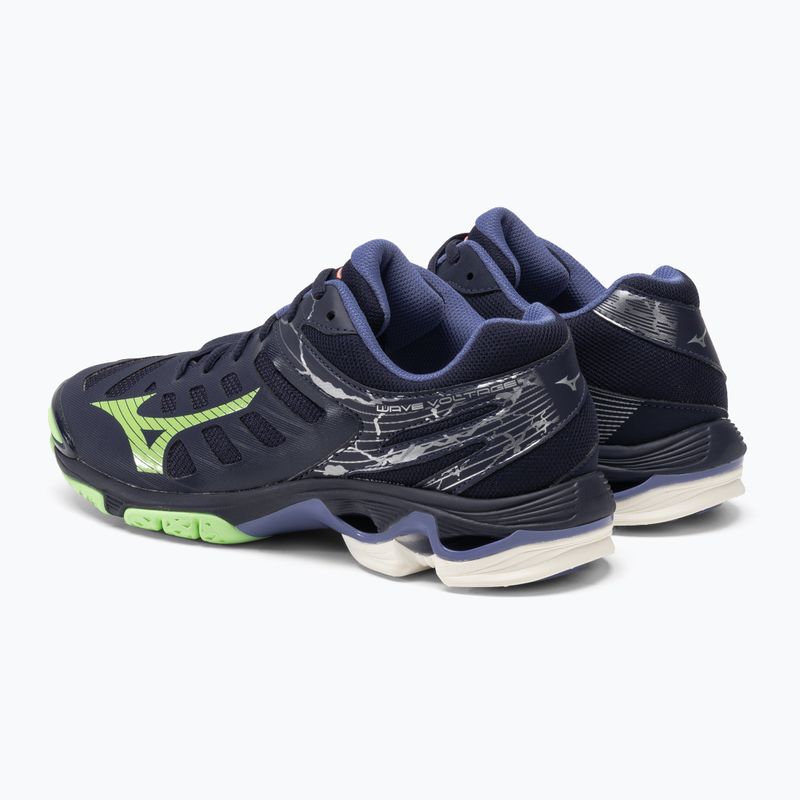 Buty do siatkówki Mizuno Wave Voltage evening blue/tech green/lolite 4