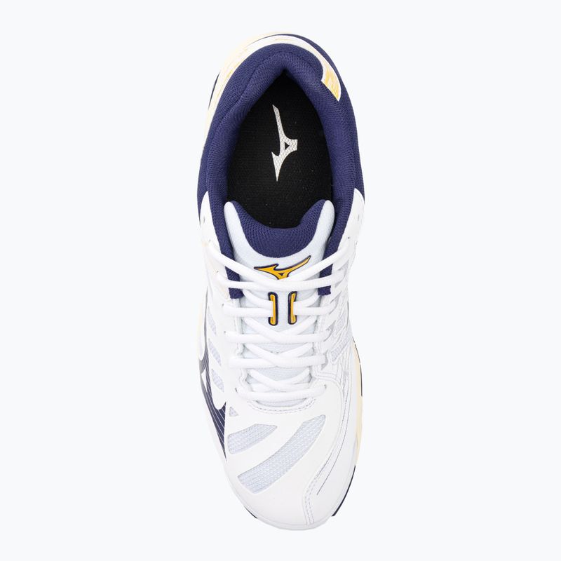 Buty do siatkówki Mizuno Wave Voltage white/blue ribbon/mp gold 7