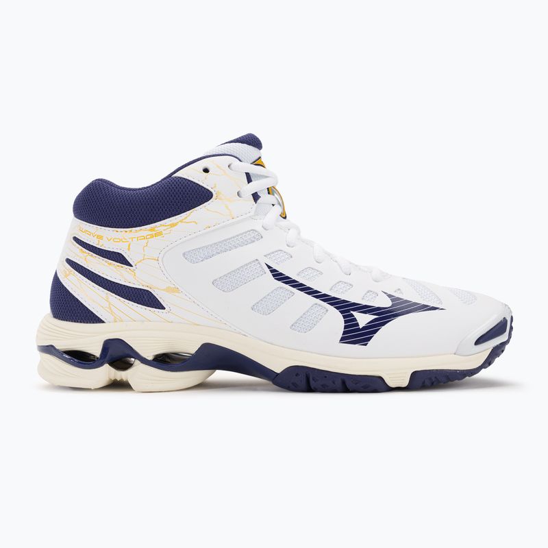 Buty do siatkówki Mizuno Wave Voltage Mid white/blue ribbon/mp gold 2