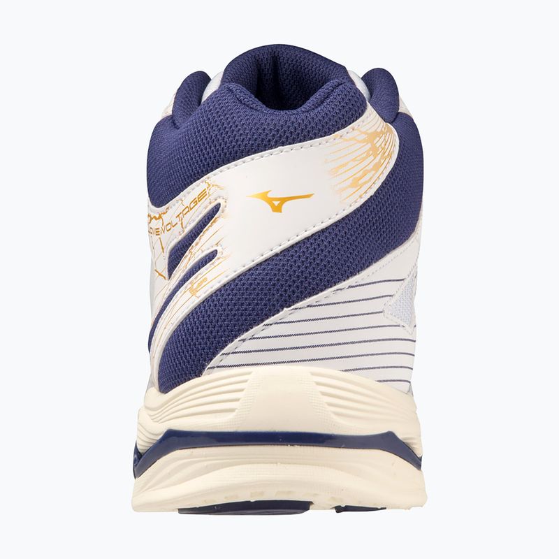 Buty do siatkówki Mizuno Wave Voltage Mid white/blue ribbon/mp gold 8