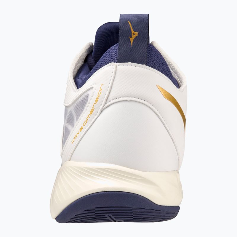 Buty do siatkówki Mizuno Wave Dimension Mid white/blue ribbon/mp gold 11