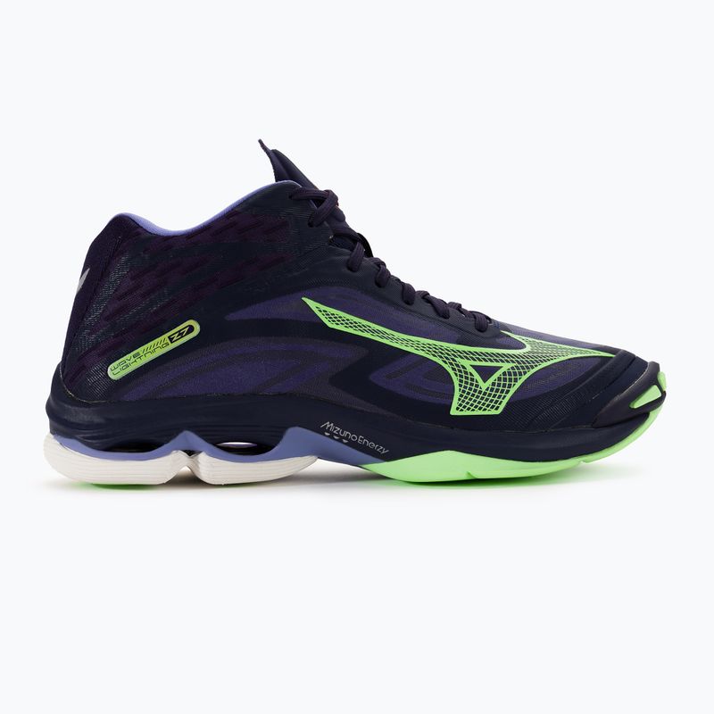 Buty do siatkówki męskie Mizuno Wave Lightning Z7 Mid evening blue/tech green/lolite 2