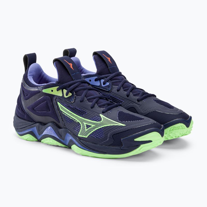 Buty do siatkówki Mizuno Wave Momentum 3 evening blue/tech green/lolite 5