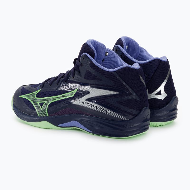 Buty do siatkówki Mizuno Thunder Blade Z Mid evening blue/tech green/lolite 4