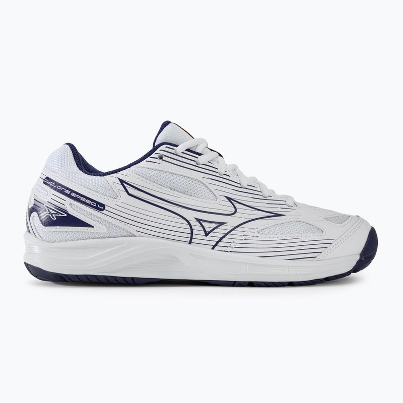 Buty do siatkówki Mizuno Cyclone Speed 4 white/blueribbon/mp gold 2