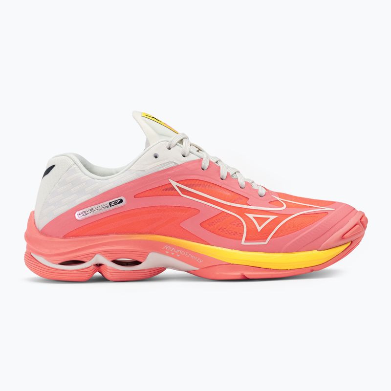 Buty do siatkówki damskie Mizuno Wave Lightning Z7 candycoral/black/ bolt2neon 2