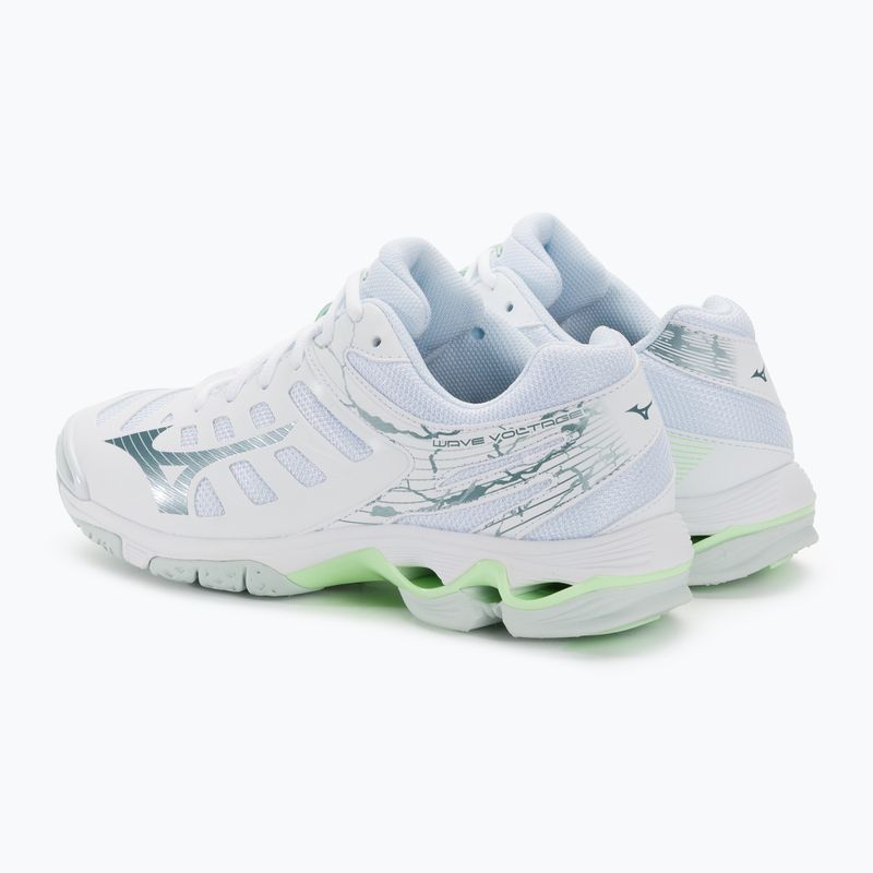 Buty do siatkówki damskie Mizuno Wave Voltage white/glacial ridge/pati 3