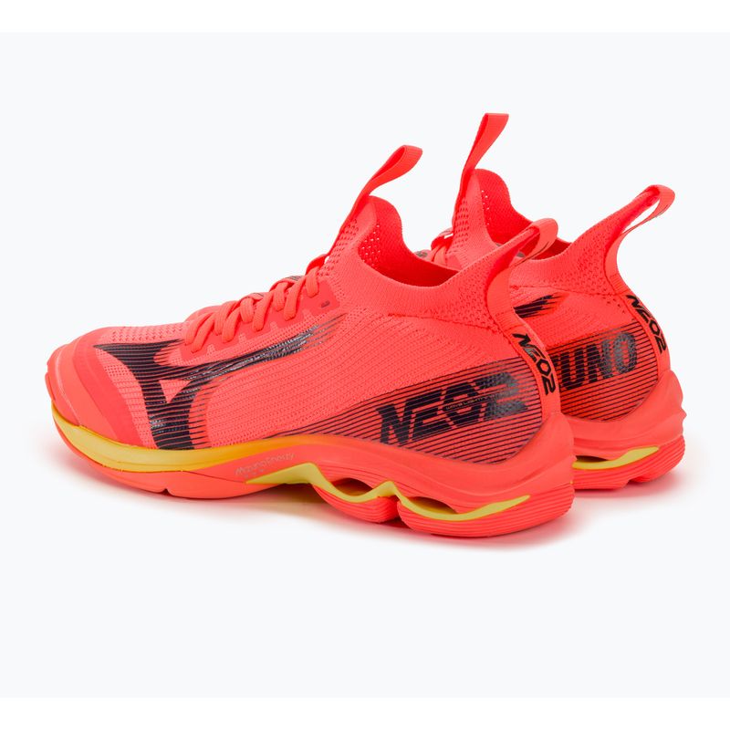 Buty do siatkówki Mizuno Wave Lightning Neo 2 neon flame/black/bolt2 4