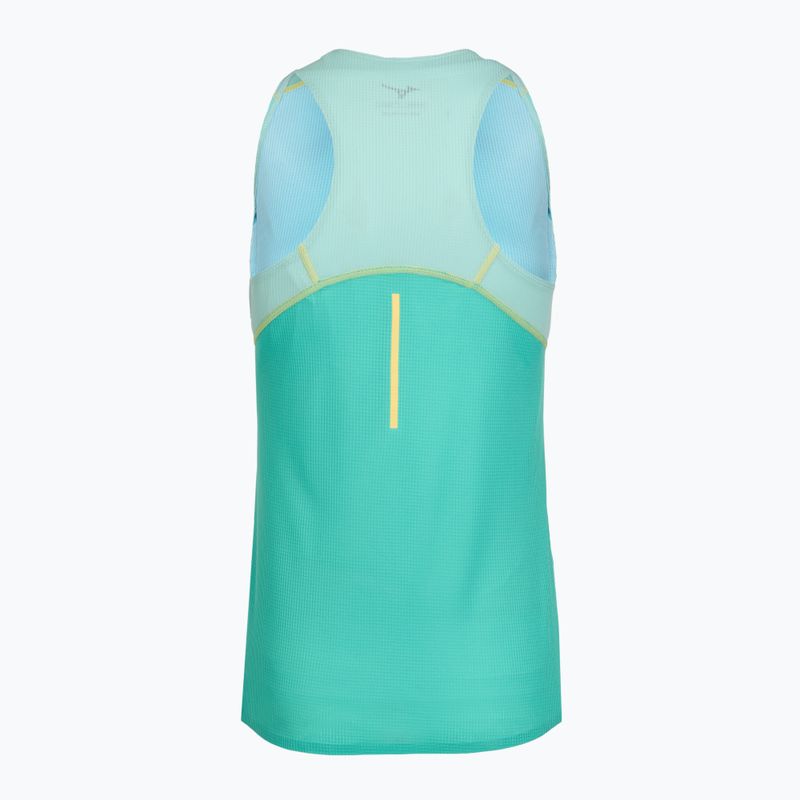 Koszulka do biegania damska Mizuno Aero Tank blue turquoise 2